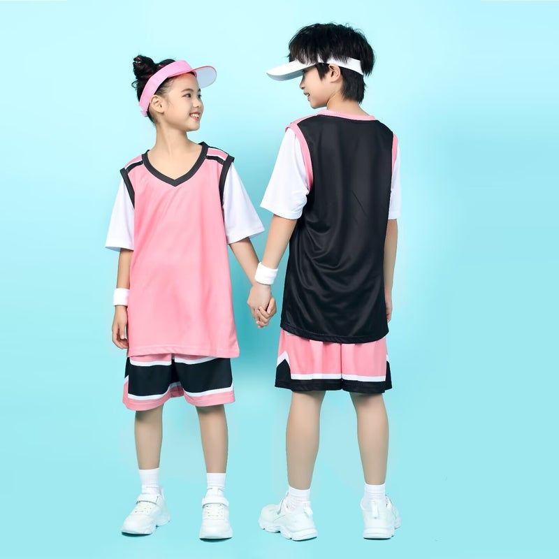 Children'S Basketball Uniform Suit Boy'S Printed Number Primary School Student Short-Sleeved Sports Uniform Girl'S Football Training Jersey - Image 3