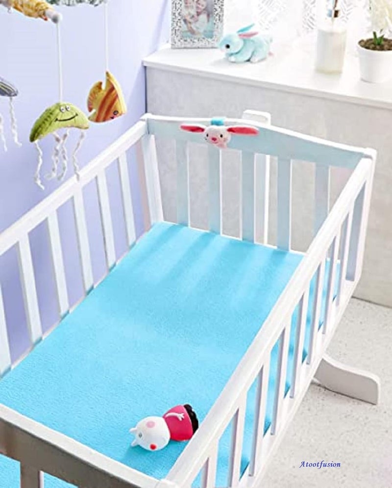 Bed Pad Water Resistant Bed Protector Baby Dry SheetWashable Waterproof Mattress ProtectorBaby Cot SheetsReusable Underpad Sheet 50 x 70 Royal BlueLite BluePink