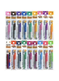 Pilot Gel Ink Pen Refills for FriXion Ball Slim 038 Gel Ink Pen, Extra Fine Point, 0.38mm, 20 Color Refill Set. Multicolored
