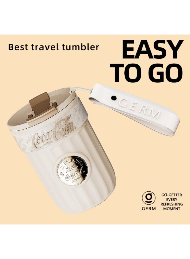 GERM Coca-Cola Vacuum Coffee Cup – Red 400ml | Official Coca-Cola Licensed | Stainless Steel Insulated Tumbler | Keeps Drinks Hot & Cold | GERM - Image 5