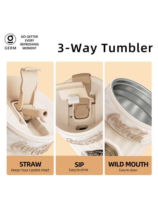 GERM Coca-Cola Vacuum Coffee Cup – Red 400ml | Official Coca-Cola Licensed | Stainless Steel Insulated Tumbler | Keeps Drinks Hot & Cold | GERM - Image 3