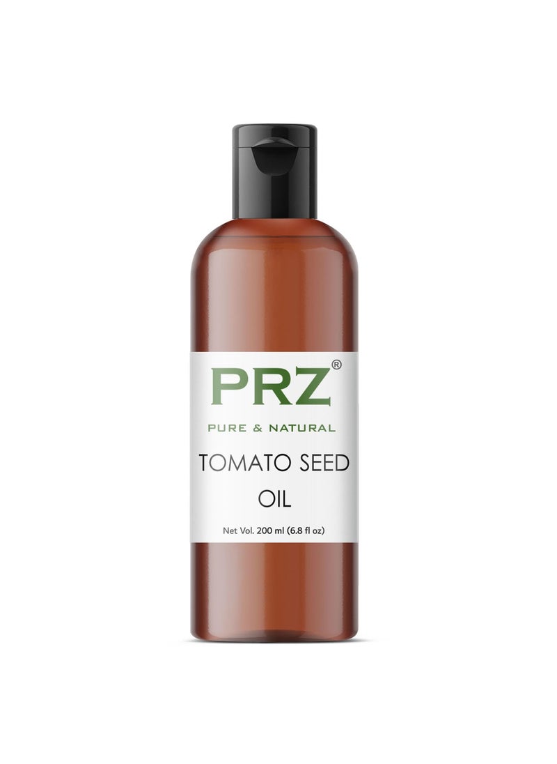 PRZ PRZ Tomato Seed Cold Pressed Carrier Oil  Pure Natural Therapeutic Grade Oil for Aromatherapy Body Massage Skin Care  Hair Care 200 ml 