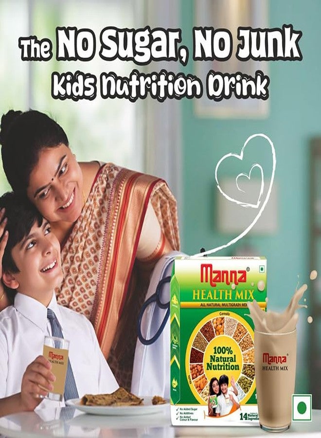 Manna Health Mix | 100% Natural Drink for Kids | 14 Natural Ingredients | Millets | Sathu Maavu | Porridge Mix | No Sugars & No Additives 907g / 2lb - Image 3