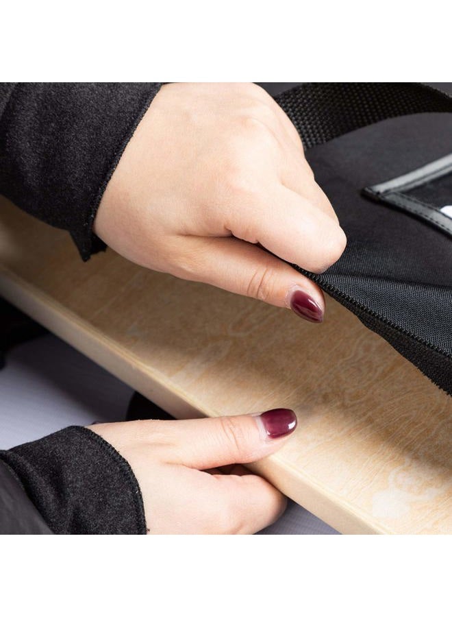 BERYA Large Size Art Portfolio Bag with Nylon Shoulder, 24 x 36 inches Light Weight Poster Storage Bag Board Holder with Handle and Zipper for Poster, Sketching and Drawing - Image 4