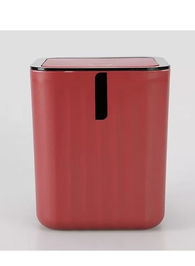 طقم اكسسوارات للحمام من 4 قطع-أحمر - Image 2