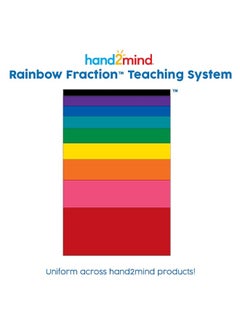 hand2mind hand2mind Plastic Double-Sided Decimal and Fraction Tiles, Montessori Math Materials, Fraction Manipulatives, Unit Fraction, Fraction Bars Math Manipulatives, Homeschool Supplies (Set of 51)  - Image 3