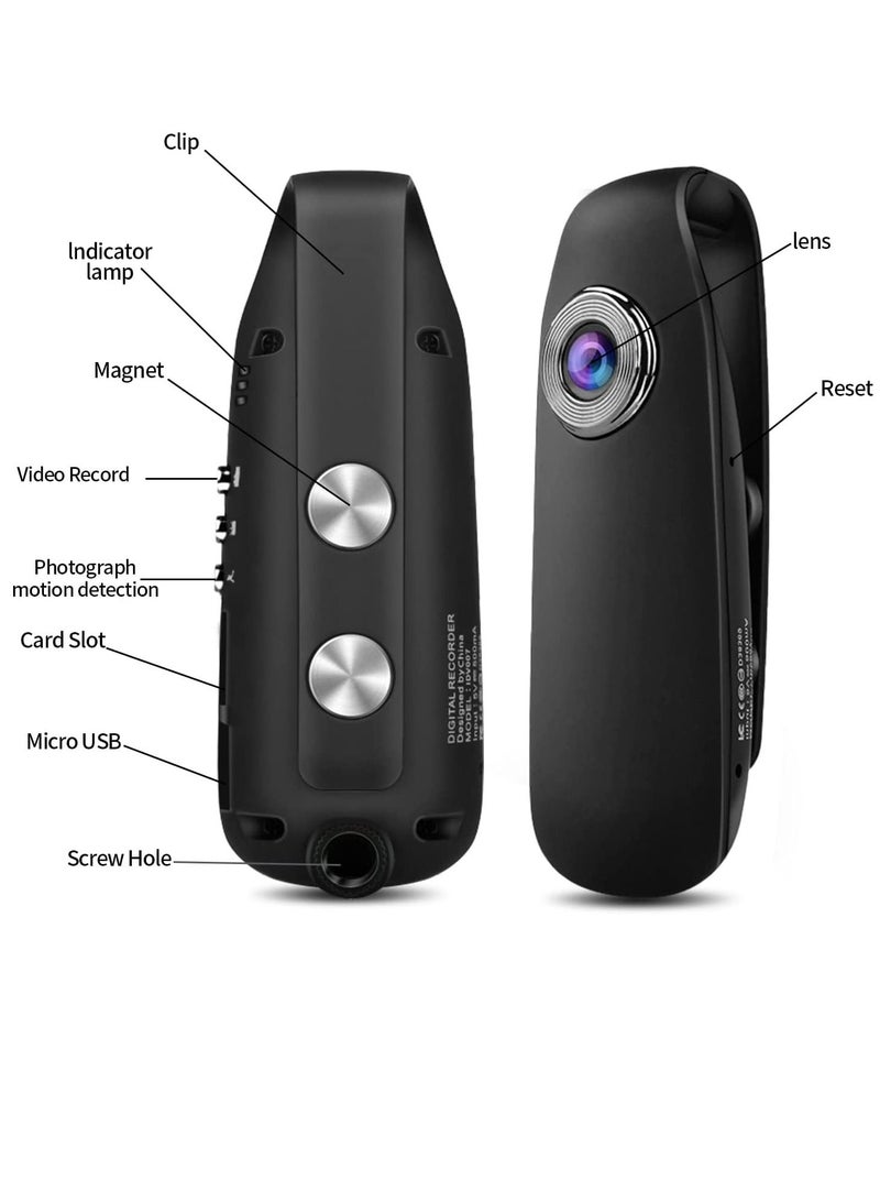 ارواق كاميرا صغيرة ، كاميرا خلفية بمشبك خلفي 1080P تدعم الأنظمة المتعددة للكاميرا الرياضية الصغيرة للدراجات - Image 5