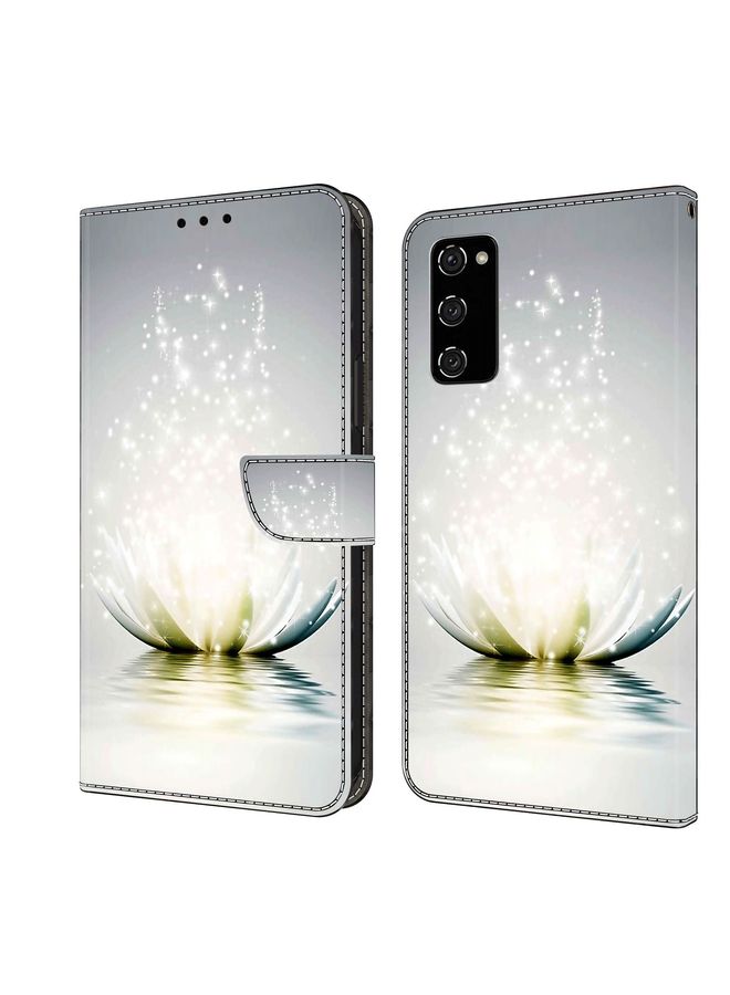 HuHa Case Cover For Samsung Galaxy S20 FE Crystal 3D Shockproof Protective Leather Phone Case Light Lotus 