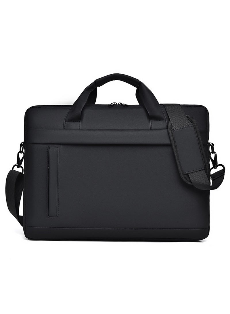 15.6 Inch Laptop Bag Lightweight Computer Bag Travel Business Handbag Briefcase Water Resistance Shoulder Messenger Bag for Men and Women Work Office - Image 1