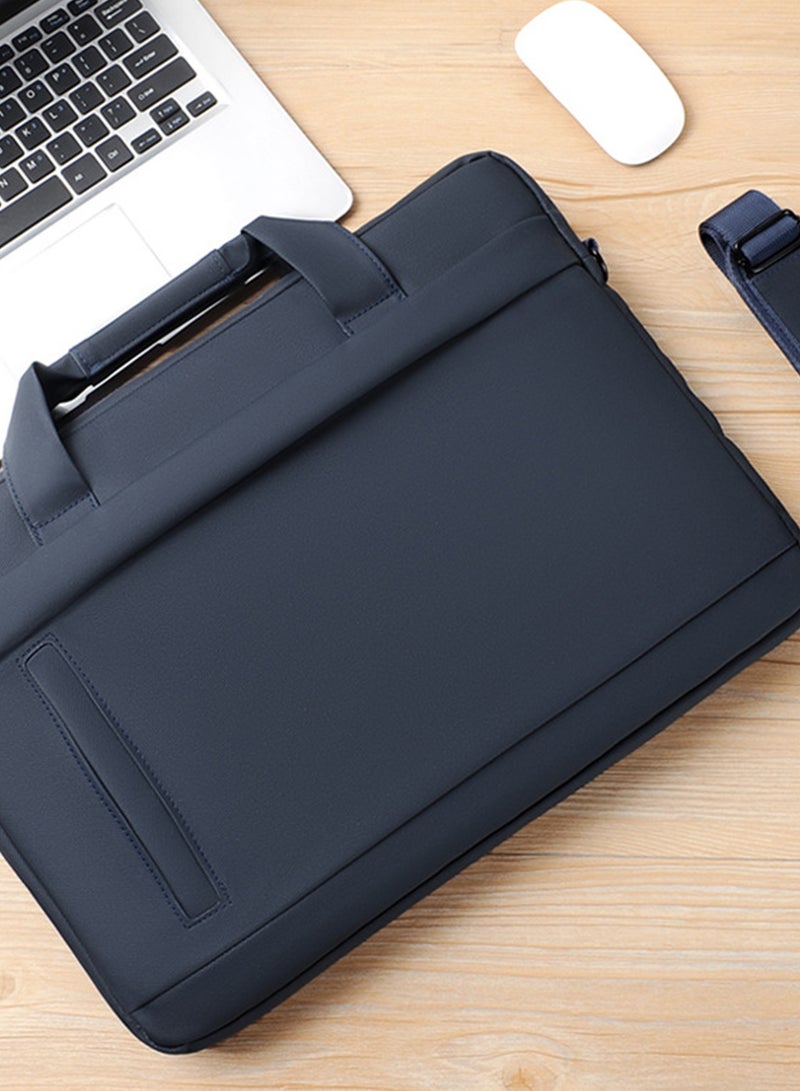 15.6 Inch Laptop Bag Lightweight Computer Bag Travel Business Handbag Briefcase Water Resistance Shoulder Messenger Bag for Men and Women Work Office - Image 2