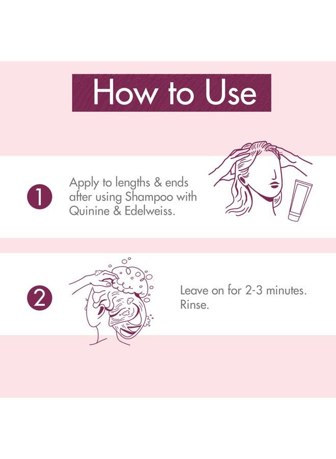 Klorane Strengthening Conditioner with Quinine and Edelweiss for Thinning Hair, Supports Thicker, Stronger, Healthier Hair, For Men and Women, Paraben, Silicone and Sulfate Free - Image 4