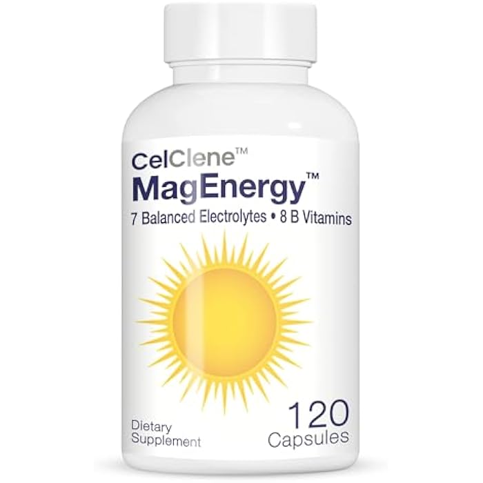 CELCLENE MagEnergy 7 Electrolytes, 8 Super B Vitamins, High Magnesium, High Methyl B12, Methyl Folate, D3/K2, Biotin, Zinc for Hydration, L-Theanine, Choline, Green Tea, Ginger Extracts - Image 1