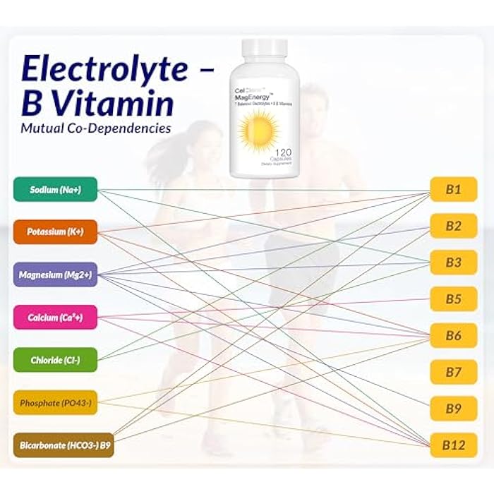 CELCLENE MagEnergy 7 Electrolytes, 8 Super B Vitamins, High Magnesium, High Methyl B12, Methyl Folate, D3/K2, Biotin, Zinc for Hydration, L-Theanine, Choline, Green Tea, Ginger Extracts - Image 5
