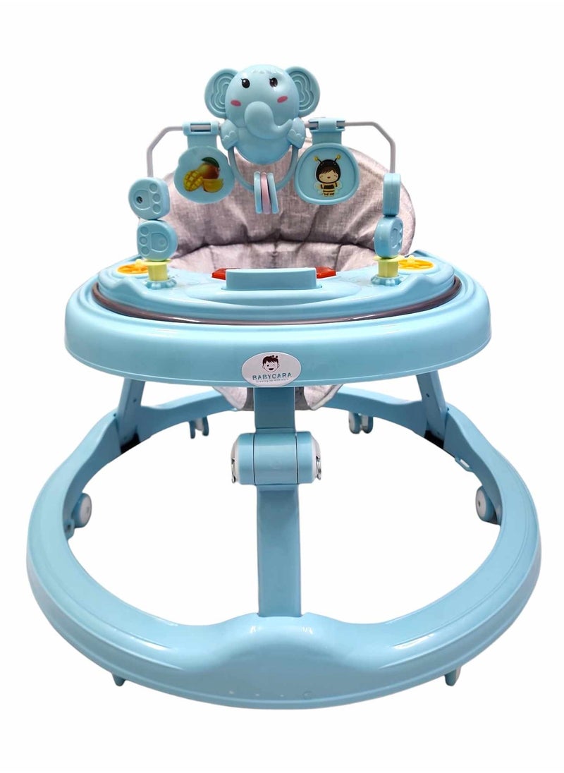 BABYCARA Baby Walker Multifunctional Anti-Rollover Anti-O Folding 6-18 Months with Music and Phone Stand  - Image 2