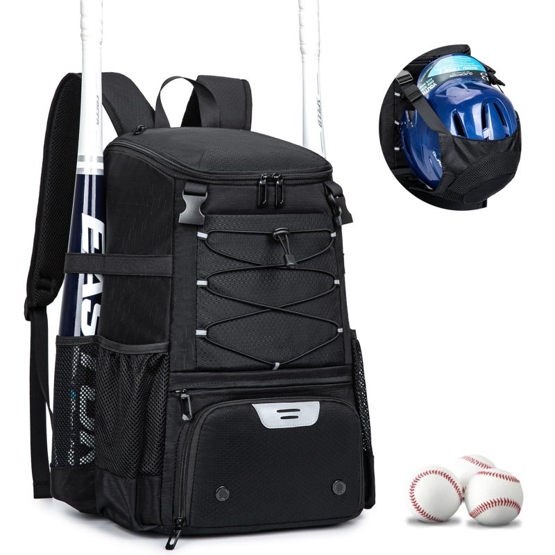 KAVIGOR Baseball Bag for Youth and Adult Softball Backpack 40L Large Capacity Bat Backpack with Shoes Compartment and Hidden Helmet Holder - Image 2
