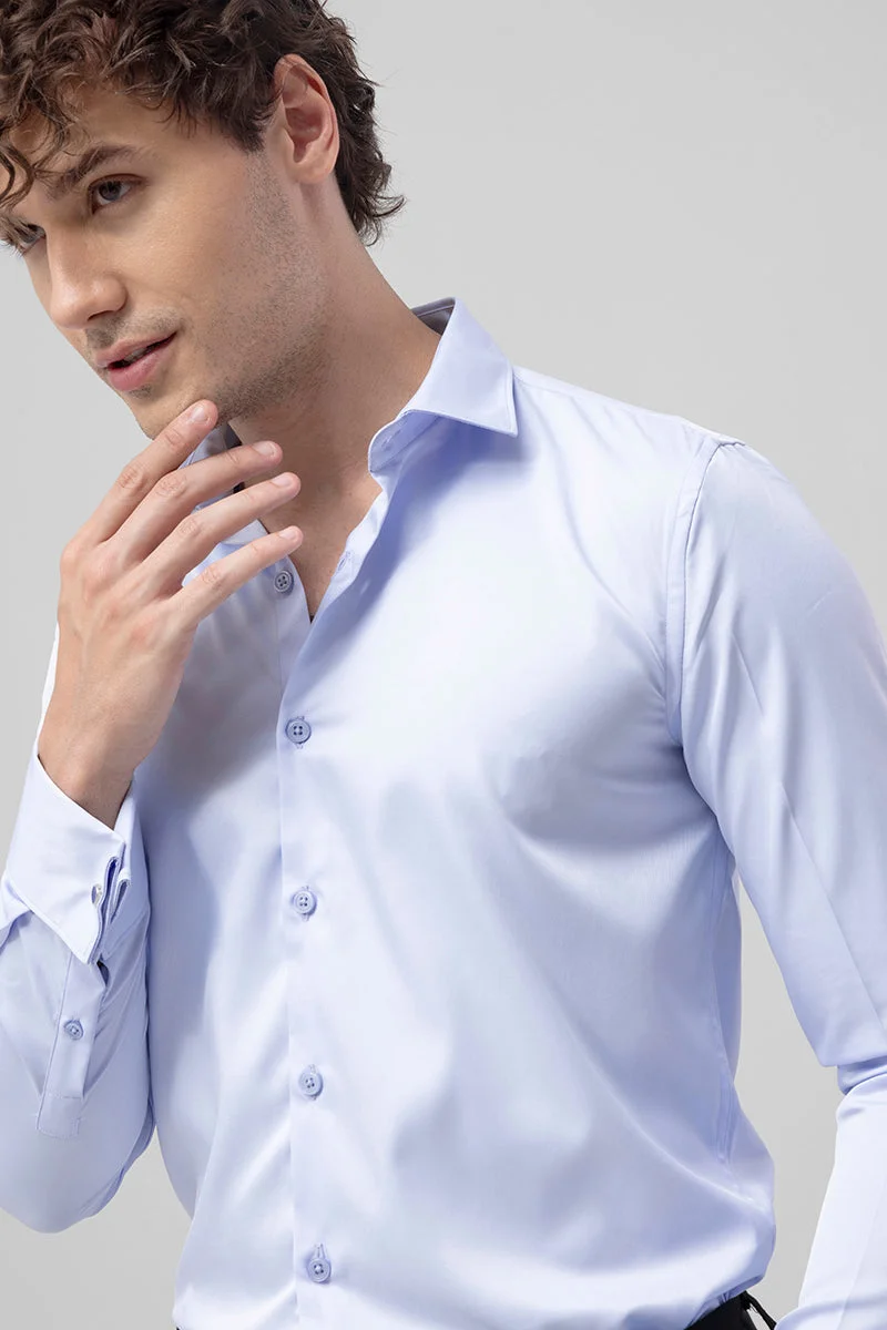 SNITCH Double Cuff Sky Blue Shirt