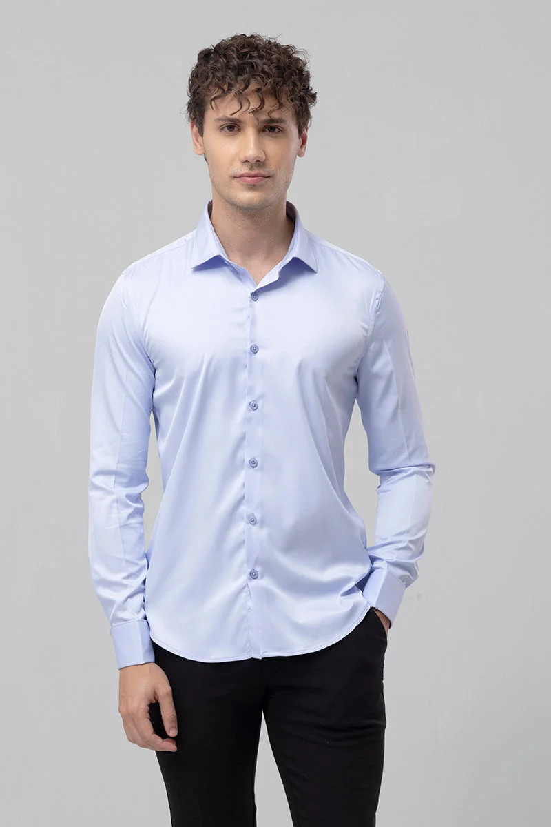 SNITCH Double Cuff Sky Blue Shirt