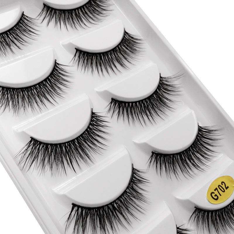 Cross-Border Best-Selling Shidishangpin Natural False Eyelashes, 5 Pairs, Eye-End Extension Style - Image 3