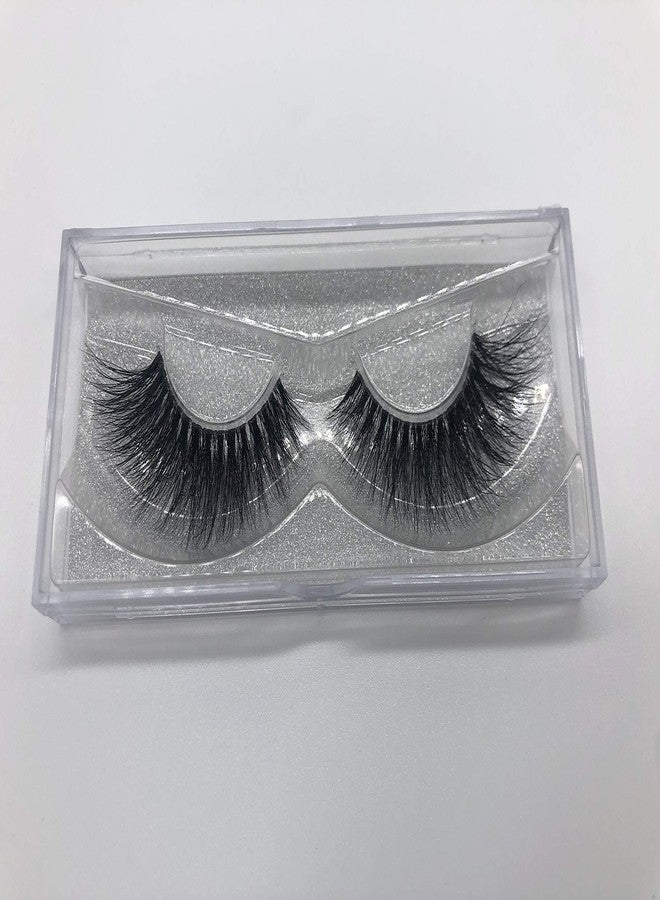Alluring 3D Mink Lashes Reusable Strip, 100% Siberian Mink Fur False Eyelashes, Hand-made Natural Style Cruelty Free F208