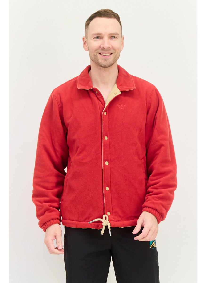 adidas Originals Men Sportswear Fit Long Sleeve Outdoor Jacket, Khaki  - Image 4