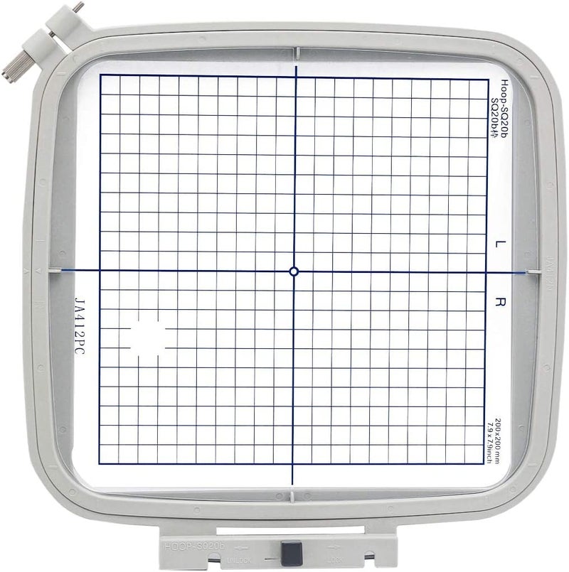 Embroidex SQ20B Embroidery Hoop for Janome Memory Craft MC 500E 400E 550E Elna Expressive #864412001 7.9" x 7.9" (200mmx200mm) - Image 2