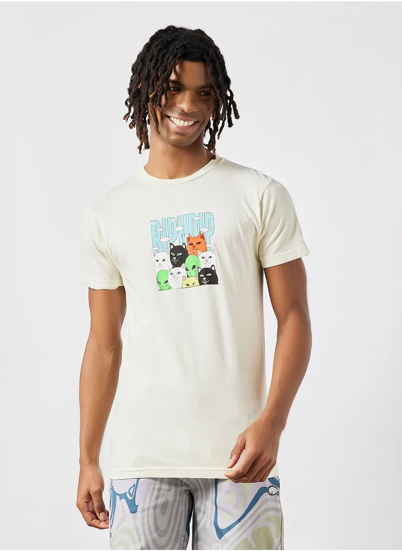 ريب اند ديب Bunched Up Graphic T-Shirt