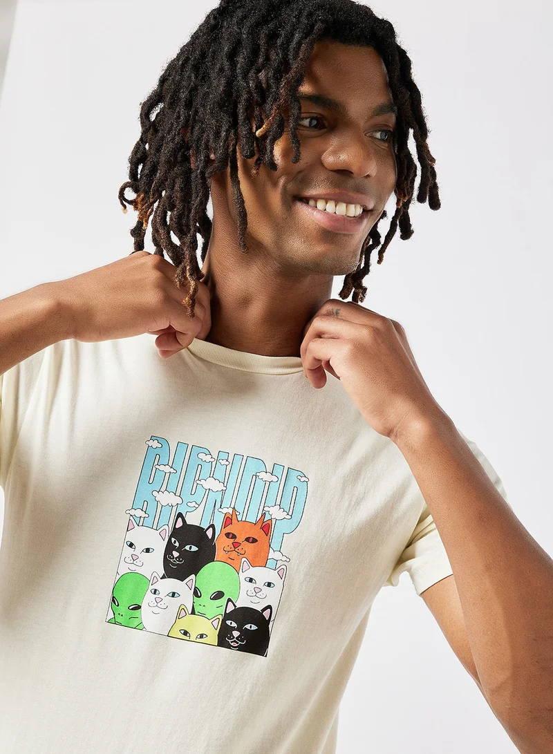 RIP N DIP Bunched Up Graphic T-Shirt