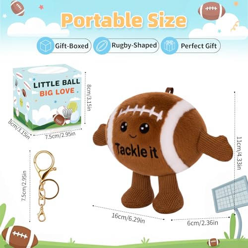 COZYMATE Football Stuffed Animal Plush 393 inches Rugby Plush Gifts for Sports Fans Men Women Coach Rugby - Image 5
