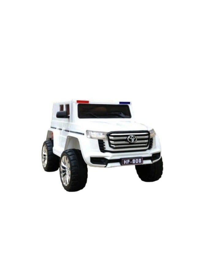 لعبة سيارة ركوب كهربائية 4 × 4 للاطفال - HF-808 (ابيض)  - Image 1