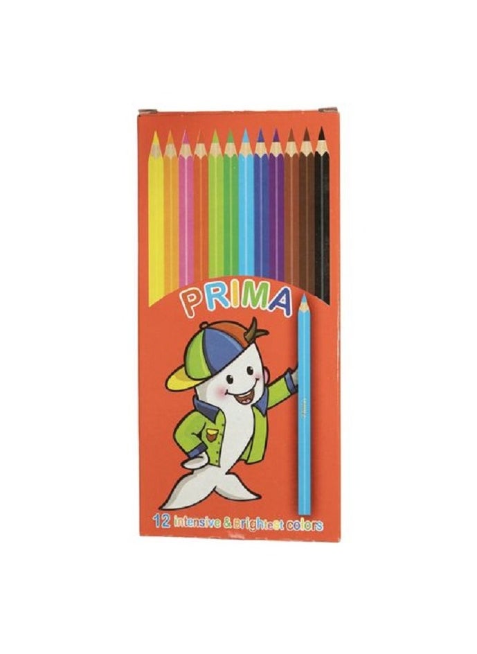 PRIMA Prima Colored Pencils - Pack of 12 Long colored pencils - multi-colored  - Image 1