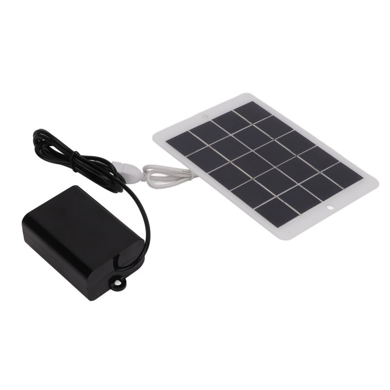Solar Oxygen Pump: 5V 0‑600MA, High Sunlight Absorption Rate, Portable Solar Aerator - USB Output Interface, Solar Powered Aerator for Outdoor Camping, Fishing, Travel - Image 3