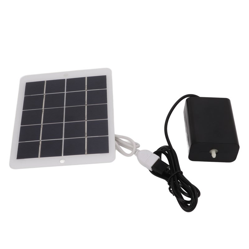 Solar Oxygen Pump: 5V 0‑600MA, High Sunlight Absorption Rate, Portable Solar Aerator - USB Output Interface, Solar Powered Aerator for Outdoor Camping, Fishing, Travel - Image 5
