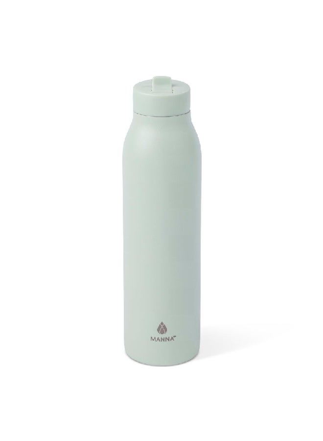 MANNA Modern Flip Durable Stainless Steel Water Bottle Green 20 oz AC55305  - Image 2