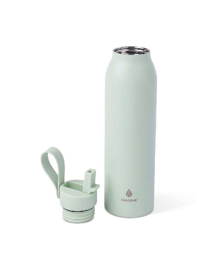 MANNA Modern Flip Durable Stainless Steel Water Bottle Green 20 oz AC55305  - Image 3