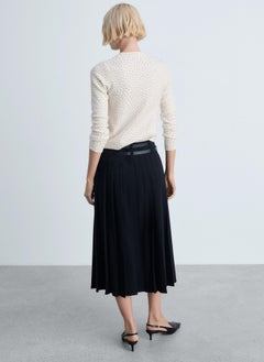 MANGO Polka-Dot Knitted Long-Sleeved Sweater  - Image 2