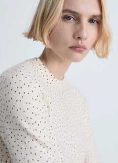 MANGO Polka-Dot Knitted Long-Sleeved Sweater  - Image 3