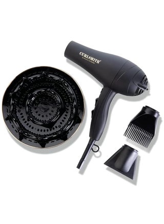 CURLSMITH Defrizzion Hair Dryer for Curly Hair with Extra Large 8 Diffuser for Fast Drying 2 Speeds 3 Heat Settings Sustained Cool Setting with Minimal Heat Impact - pzsku/Z419DA9A072E112B9CE63Z/45/_/1742912978/506cd1fa-acbc-497c-a38a-24f94aa9c8f5