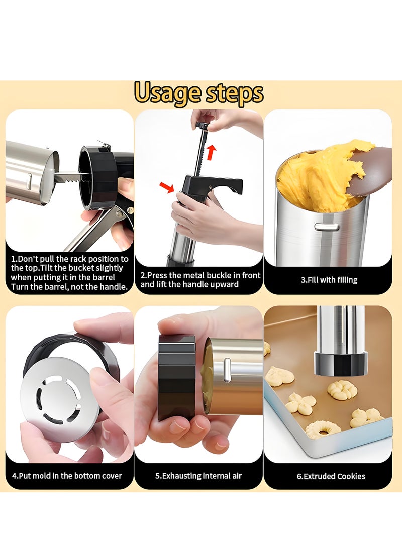 Lee Yon Deluxe Biscuit Maker Kit Chrome, Black  - Image 4