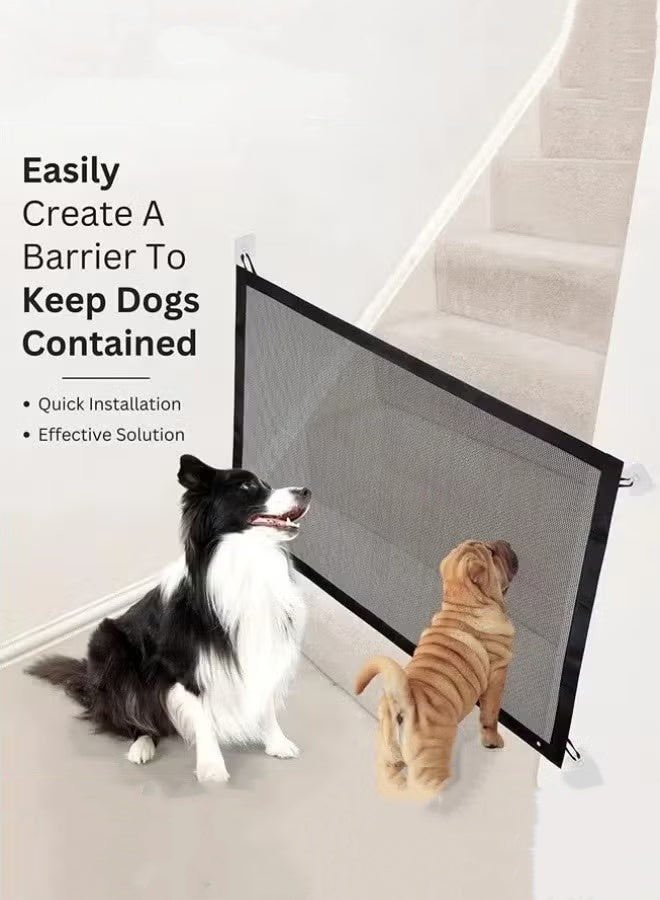 Optico Dog Gate, Mesh Pet Gate Portable Safe Guard Indoor and Outdoor Safety Gate No Drill Easy Install for Doorways, Stairs, Hallways Install Anywhere - Image 5