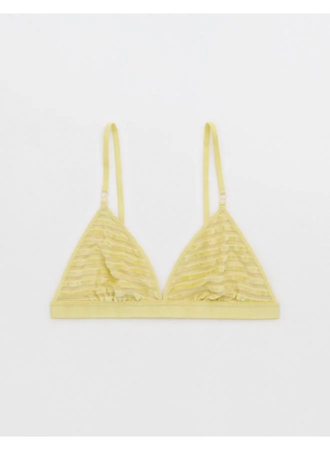 Aerie Aerie Velvet Stripe Triangle Bralette