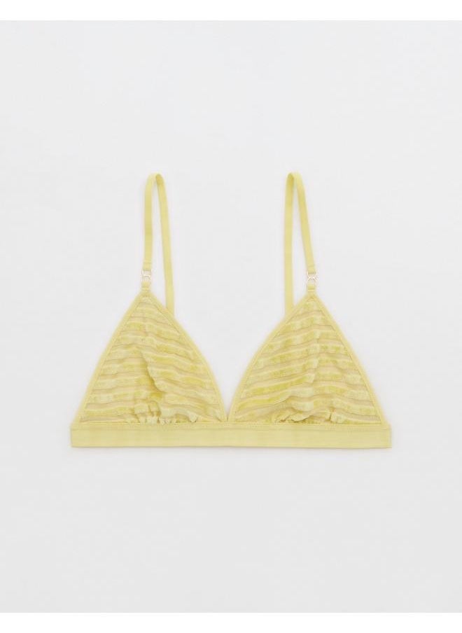 Aerie - Aerie Velvet Stripe Triangle Bralette - Image 1