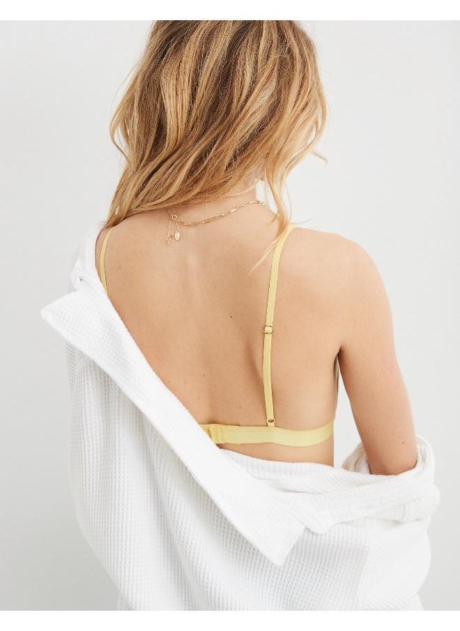 Aerie - Aerie Velvet Stripe Triangle Bralette - Image 1