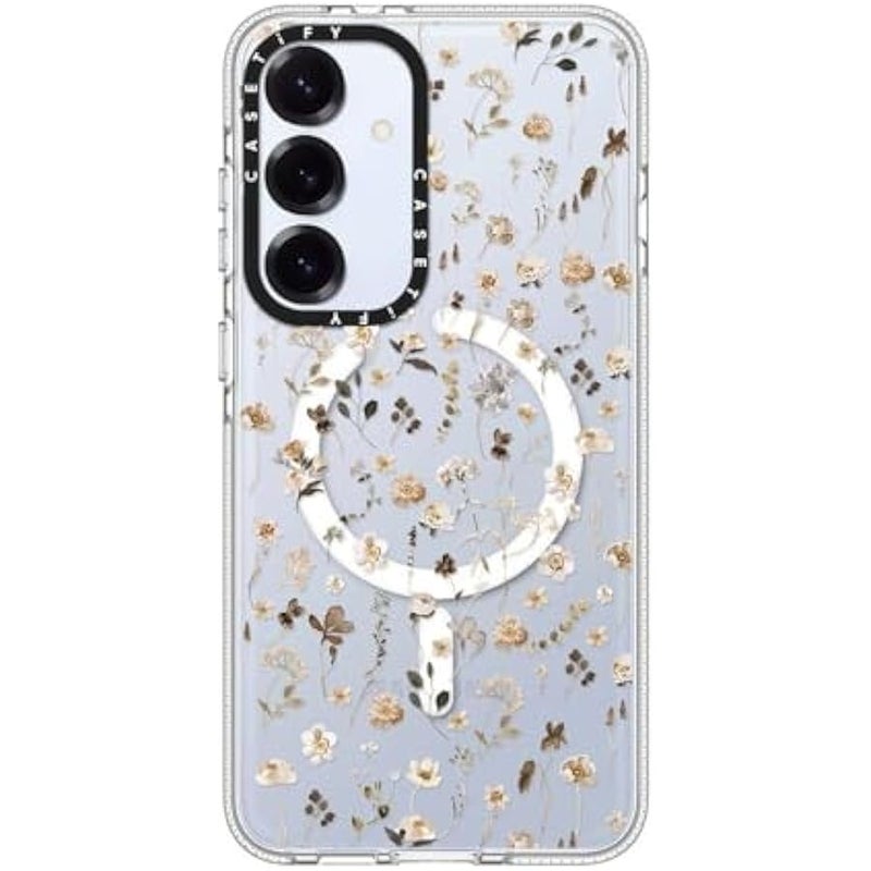 CASETIFY Magnetic Clear Galaxy S25+ Case 【Compatible with Magsafe】 - Wildflower Friday - Image 2