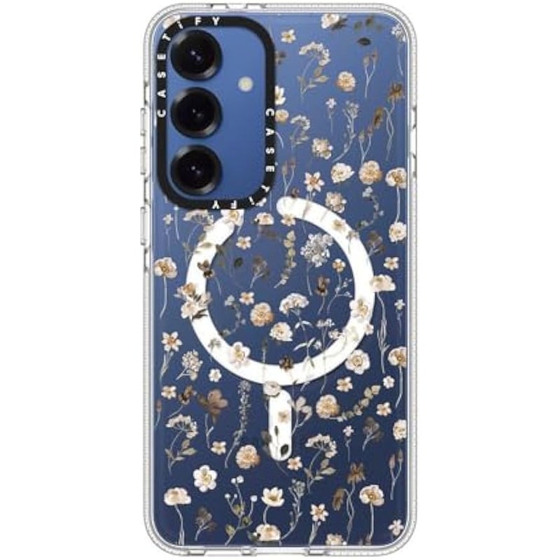CASETIFY Magnetic Clear Galaxy S25+ Case 【Compatible with Magsafe】 - Wildflower Friday - Image 4