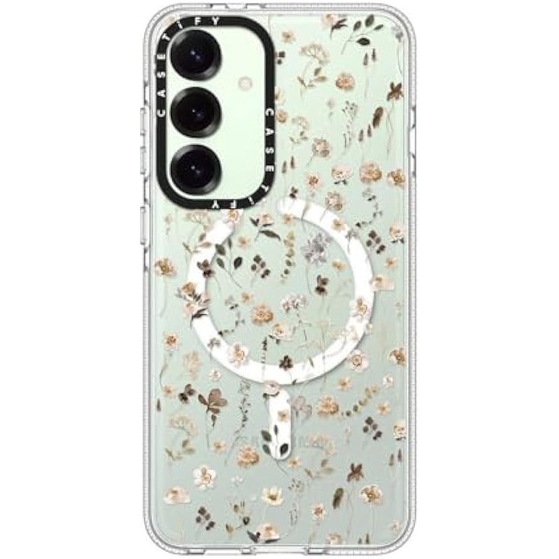CASETIFY Magnetic Clear Galaxy S25+ Case 【Compatible with Magsafe】 - Wildflower Friday - Image 3