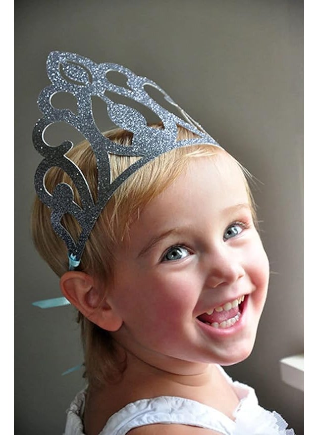 Confetti Confetti Elsa Crowns Frozen Party Favors Frozen Birthday Party Decorations Pack of 12  - Image 4