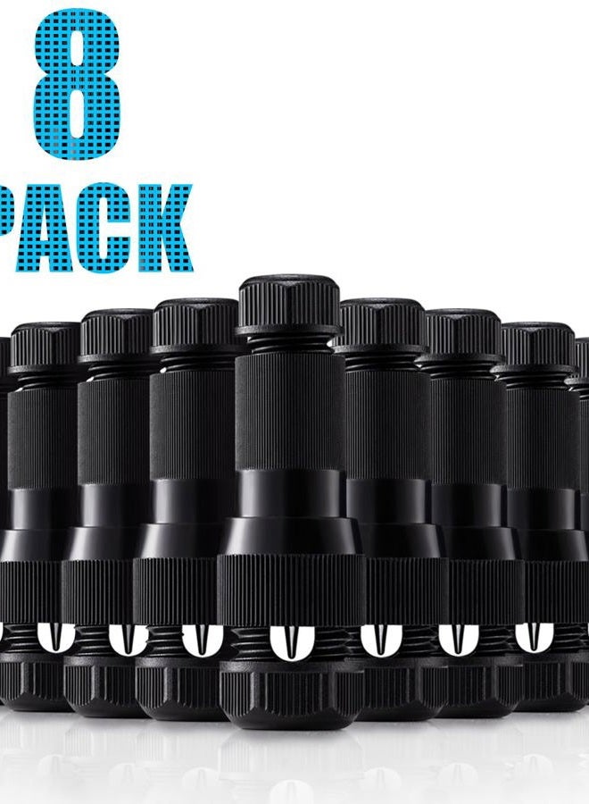 SUNVIE Low Voltage Fastlock Landscape Lights Cable Connector 12-14 Gauge Wire for Malibu Paradise Moonrays and Other Outdoor Lighting Brands (8 Pack) - Image 1