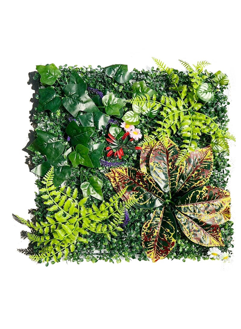 بساط سياج من العشب الاصطناعي للجدار من FFD مقاس 40 × 60 سم - خلفية خضراء وشاشة سياج للخصوصية" - Image 1
