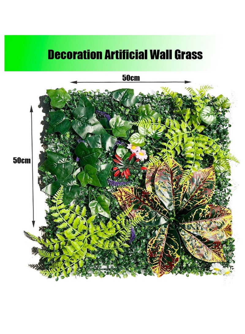 بساط سياج من العشب الاصطناعي للجدار من FFD مقاس 40 × 60 سم - خلفية خضراء وشاشة سياج للخصوصية" - Image 2