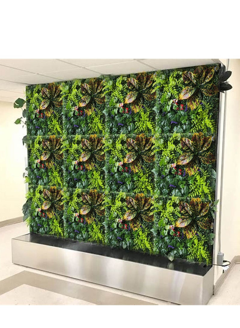 بساط سياج من العشب الاصطناعي للجدار من FFD مقاس 40 × 60 سم - خلفية خضراء وشاشة سياج للخصوصية" - Image 4